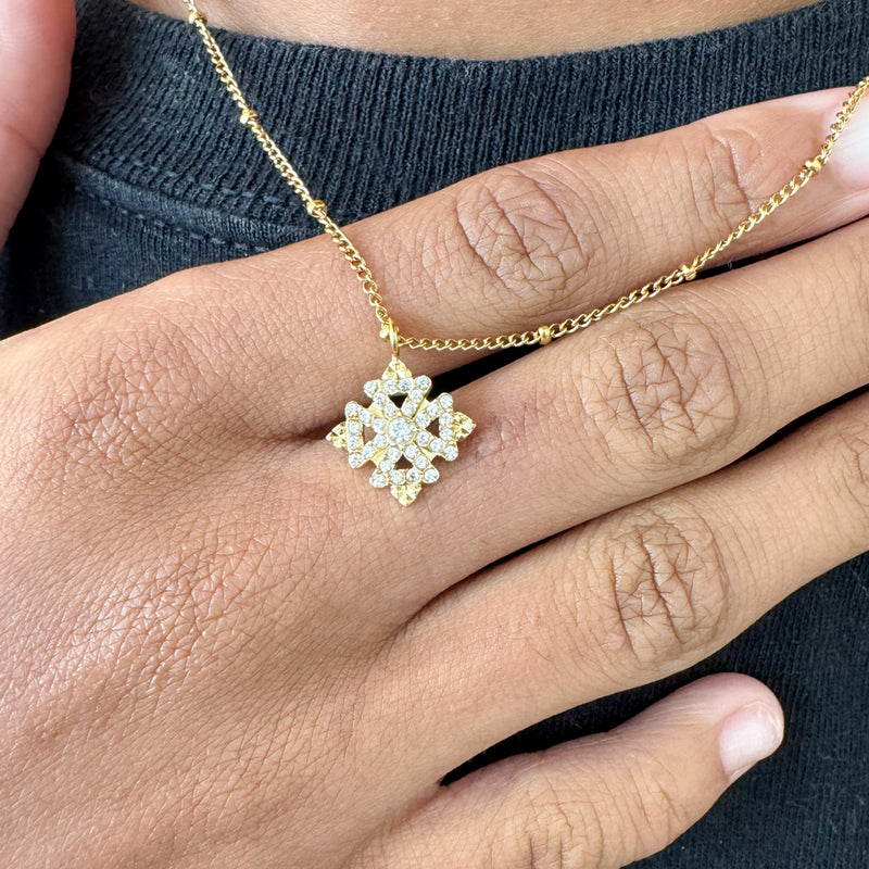 SMALL ENKU | እንቁ Meskel Cross Necklace
