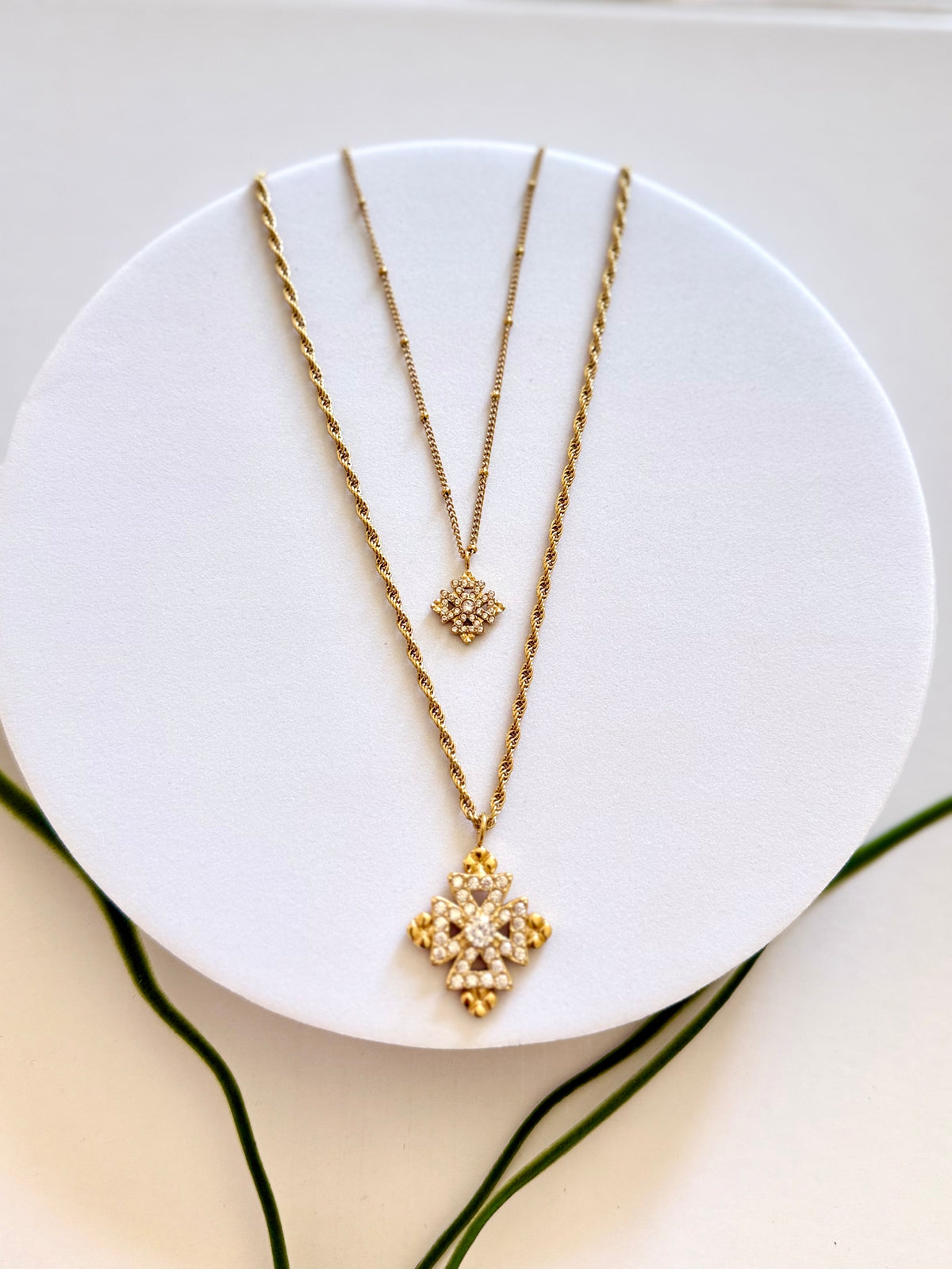 ENKU Cross Medium | እንቁ Meskel Necklace