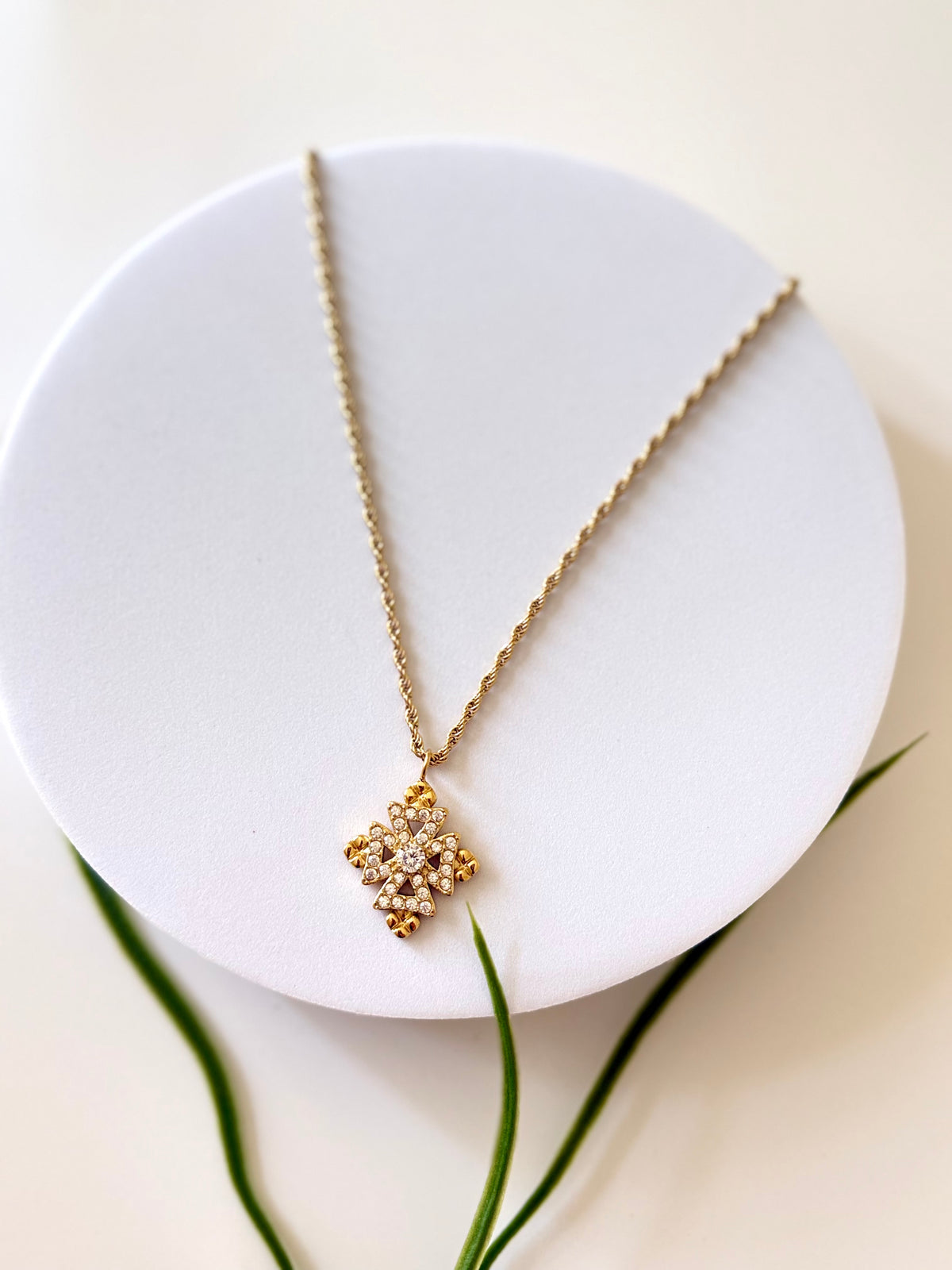 ENKU Cross Medium | እንቁ Meskel Necklace