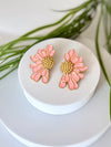 ADEY ABEBA | አበባ Daisy Earrings (Coral)
