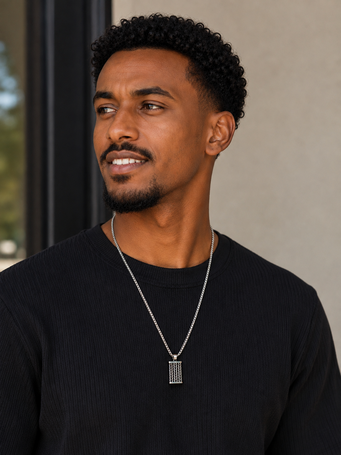 ANTENEH | አንተነህ Tag Necklace (SILVER)