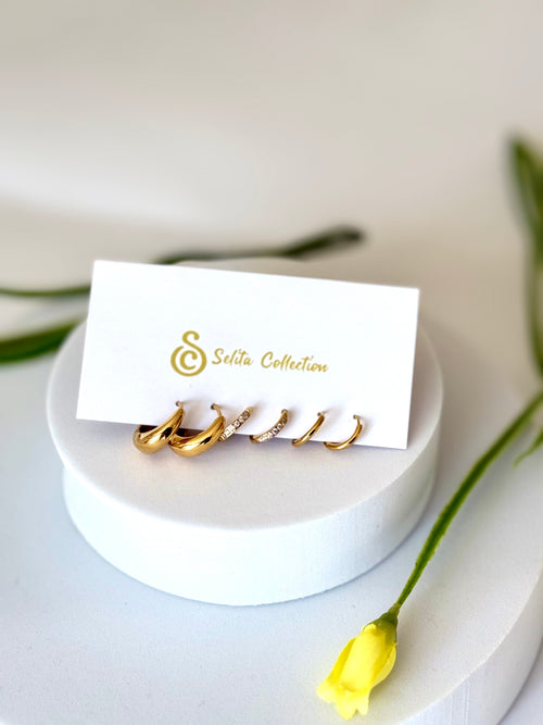 MIMI | ሚሚ Mini Hoop Earrings Stacks