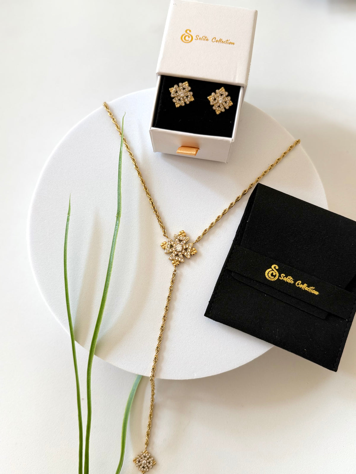 ENKU| እንቁ Necklace, Earrings & Ring Set
