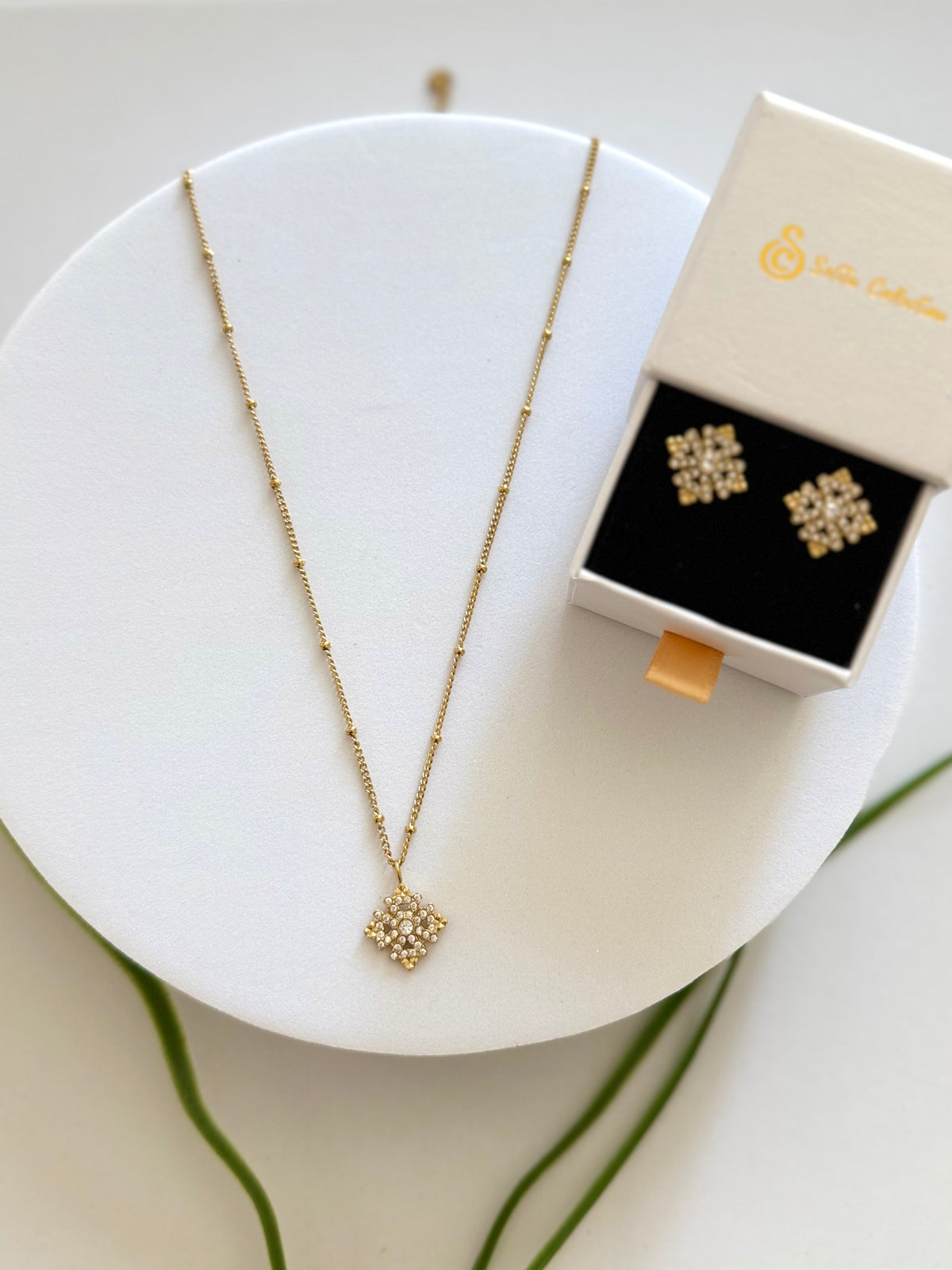 SMALL ENKU | እንቁ Meskel Cross Necklace