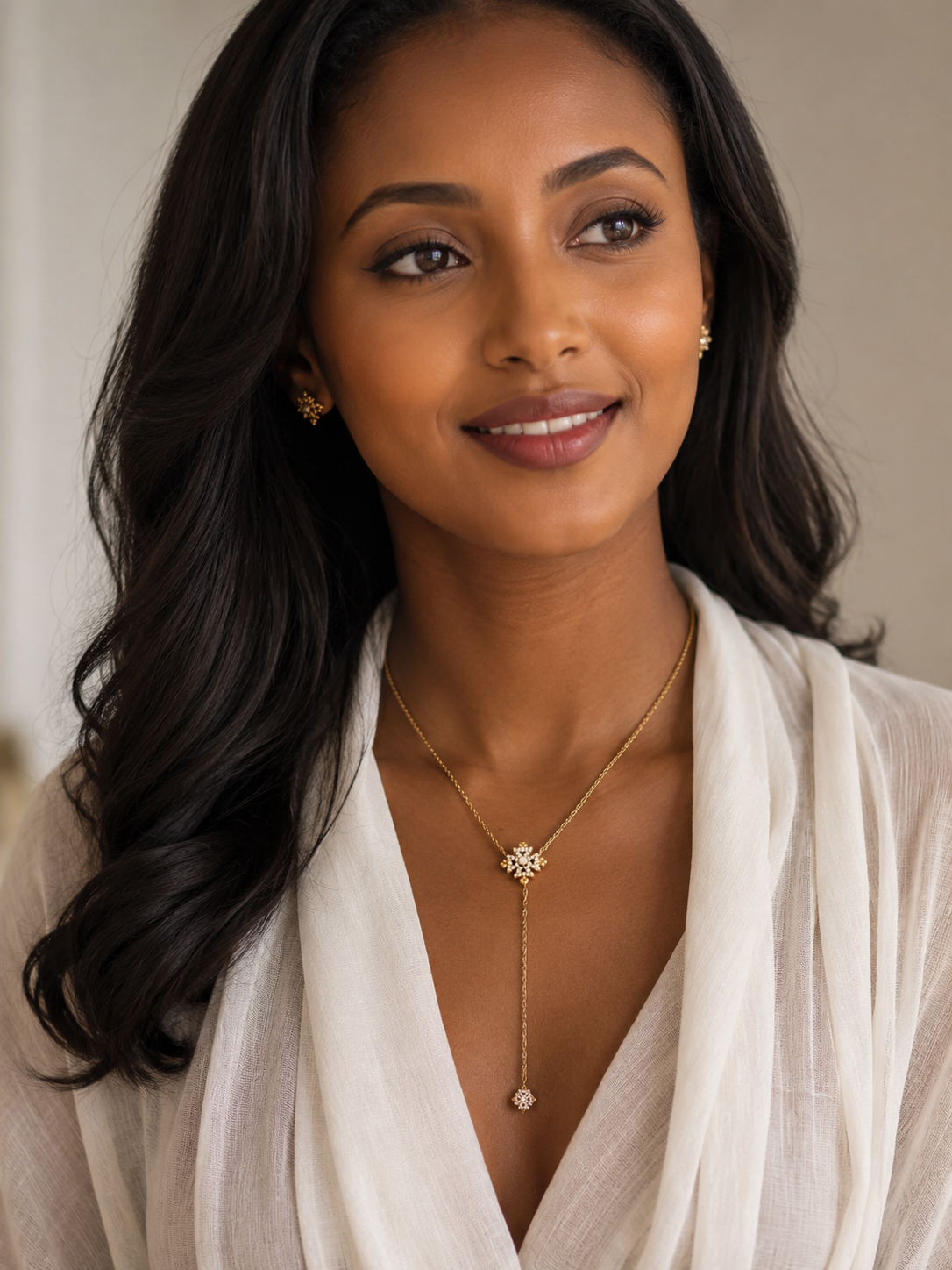 ENKU LARIAT | እንቁ Meskel Necklace