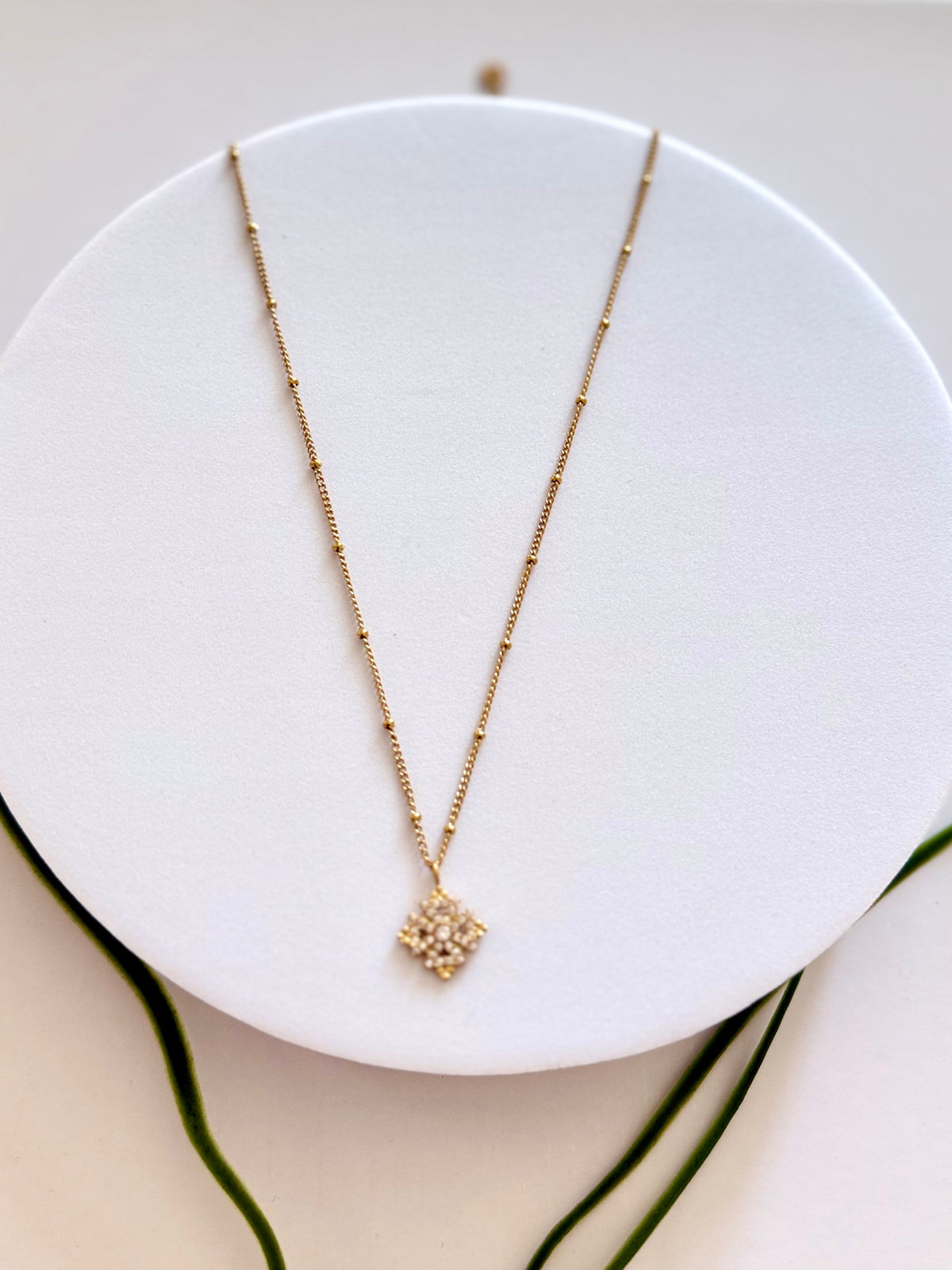 SMALL ENKU | እንቁ Meskel Cross Necklace