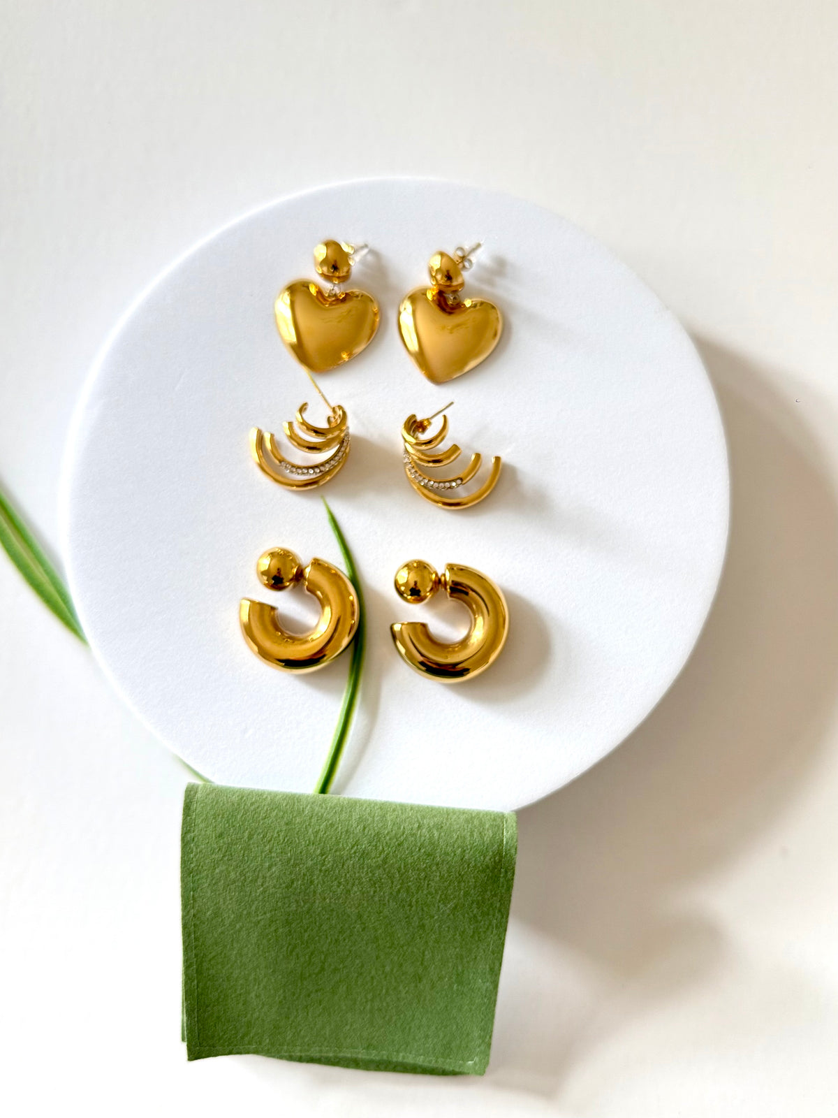 NAOMI, WAVE, & LOVE Earring Set