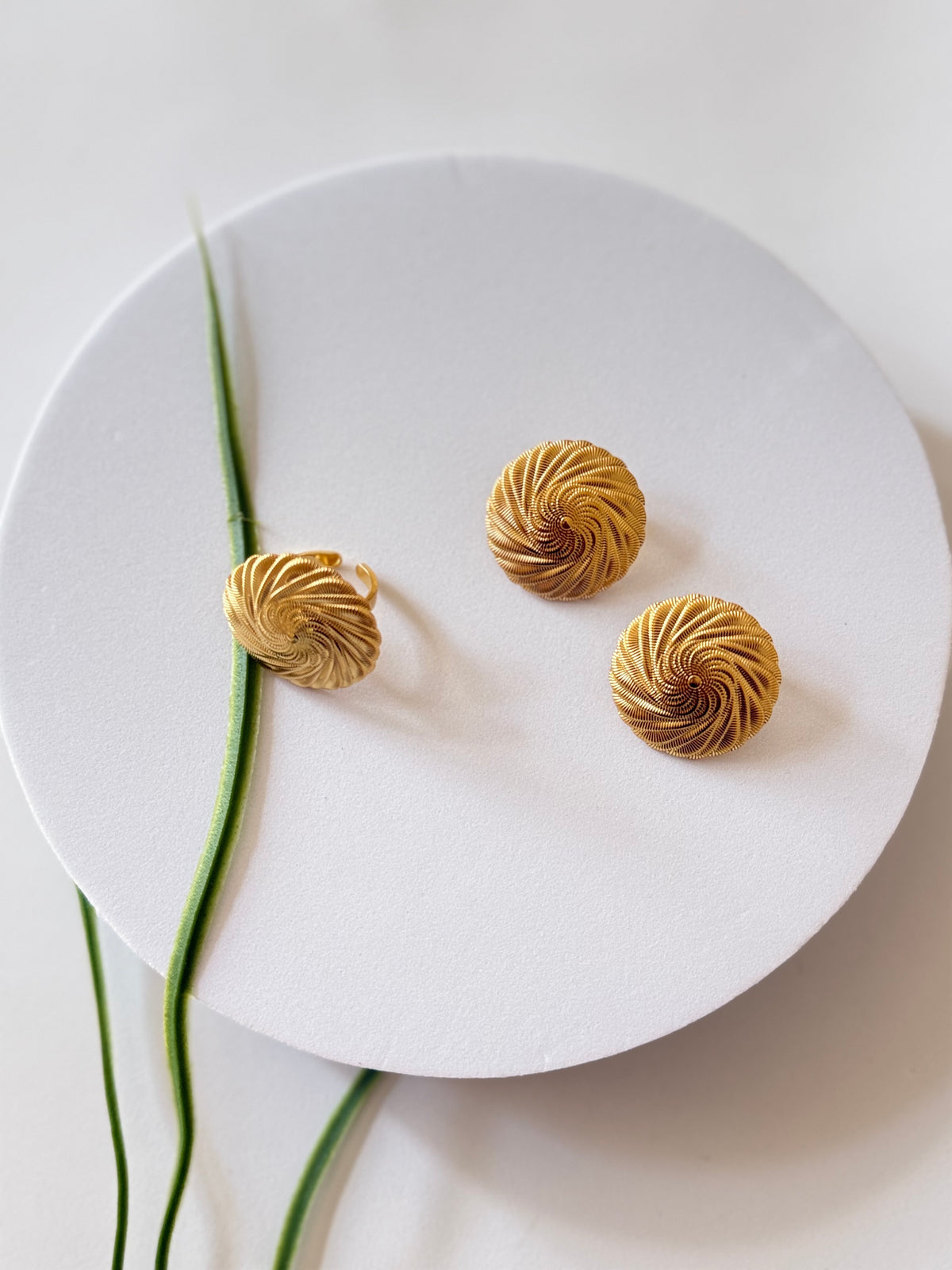 SEFED | ሰፌድ Earrings & Ring Set