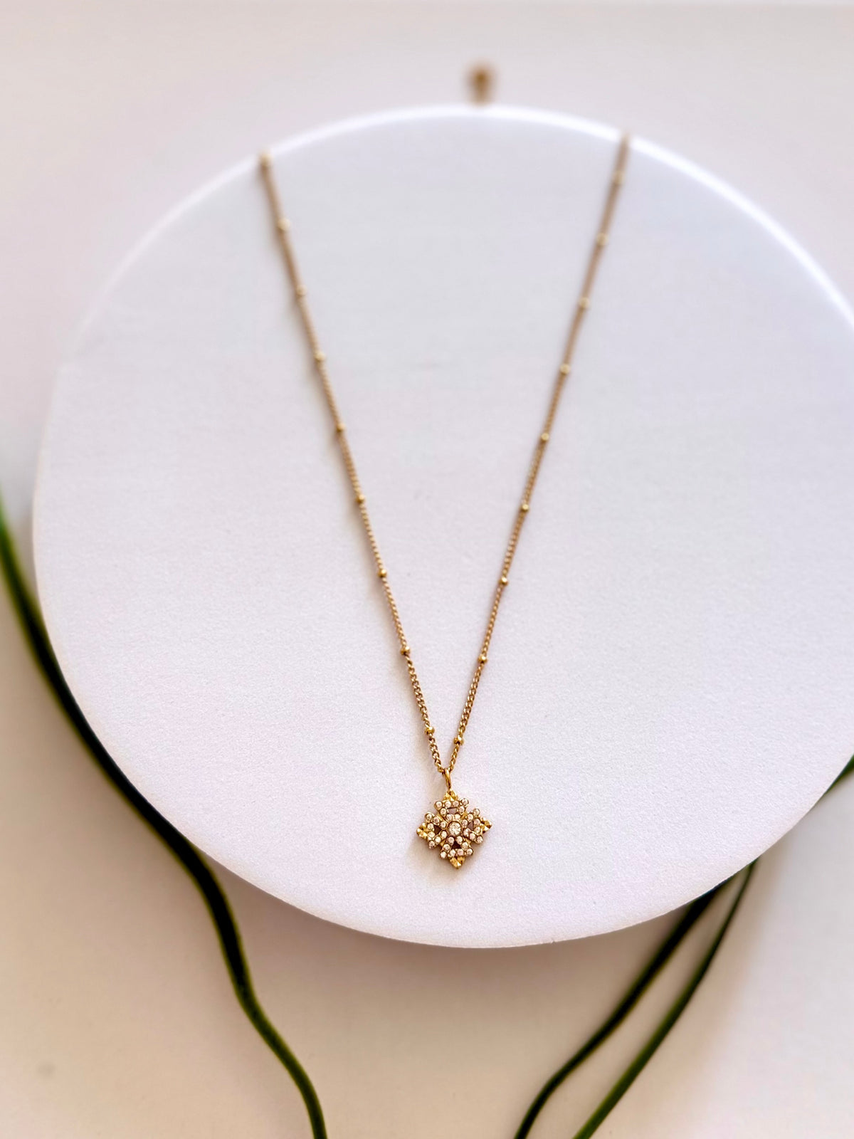SMALL ENKU | እንቁ Meskel Cross Necklace