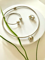 DOKA | ዶቃ Silver Set ( necklace, bracelet & ring)