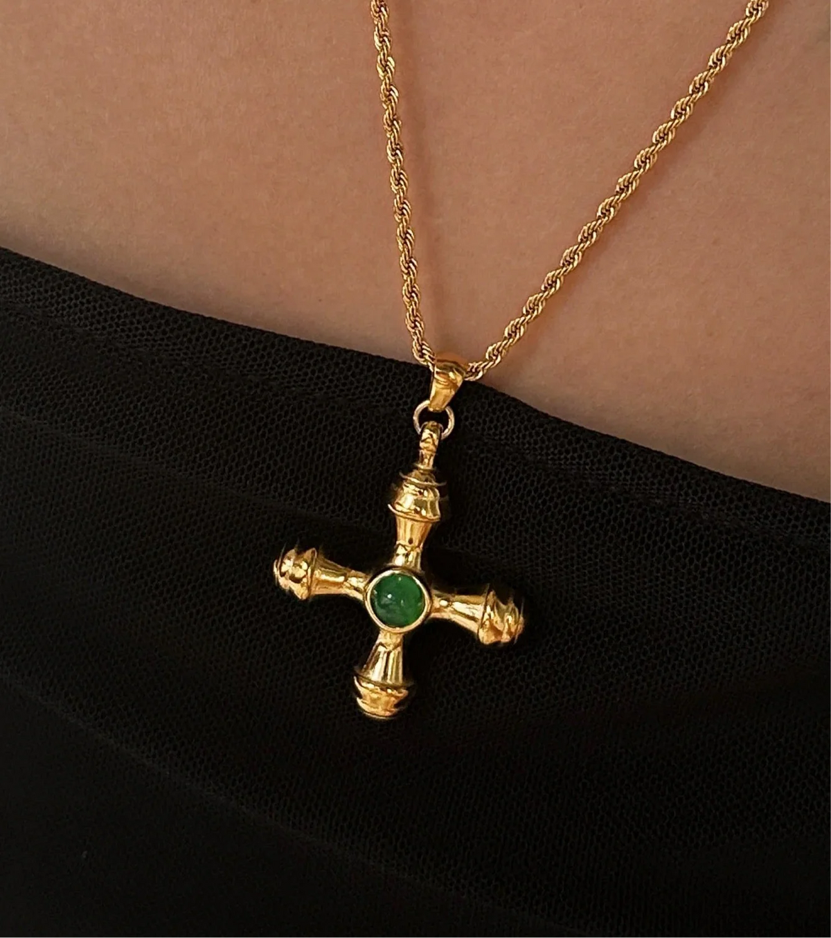 GEGNA (ጀግኒት) Pendant Necklace (Green)