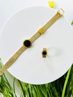 WATCH-STYLE BRACELET & RING SET