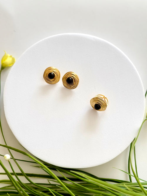 GELILA | ገሊላ EARRINGS AND RING SET