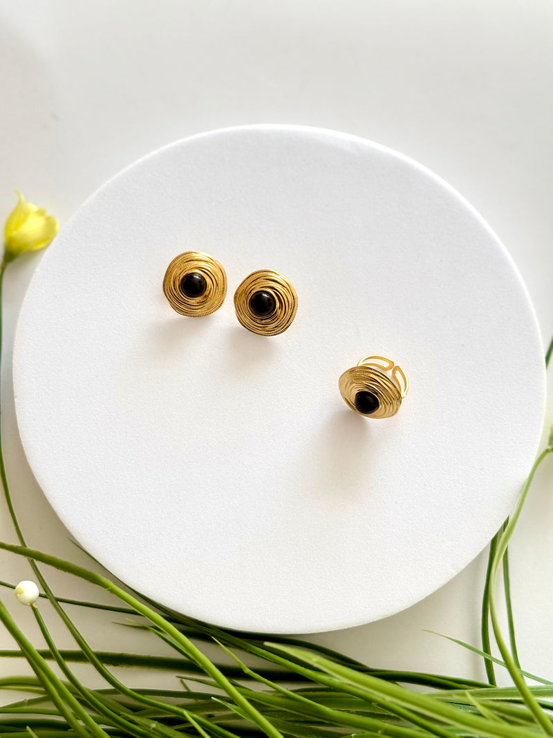 GELILA | ገሊላ EARRINGS AND RING SET