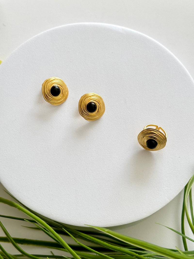 GELILA | ገሊላ EARRINGS AND RING SET