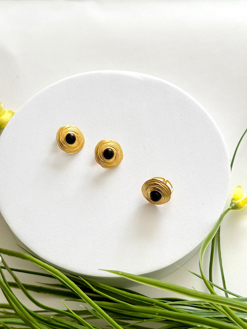 GELILA | ገሊላ EARRINGS AND RING SET