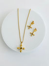 JEGINIT | ጀግኒት Pendant Necklace, Earrings  Set