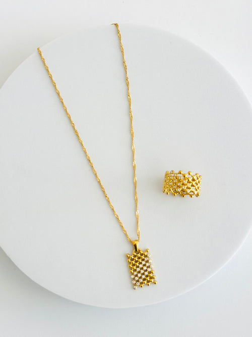 MAYA'YE | ማያዬ NECKLCE & RING SET
