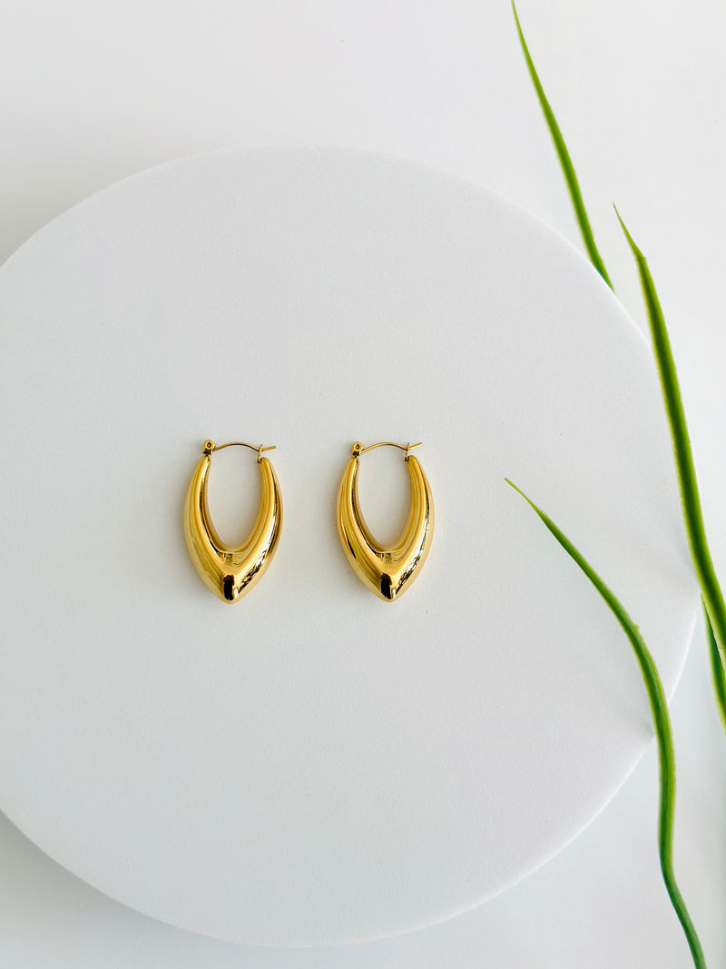 SABA | ሳባ POINTED HOOP EARRINGS