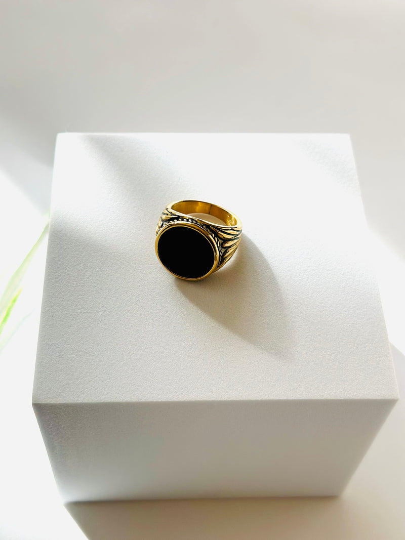 FOR HIM BLACK ONYX RING | ጥቁር
