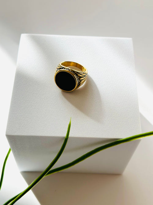 FOR HIM BLACK ONYX RING | ጥቁር