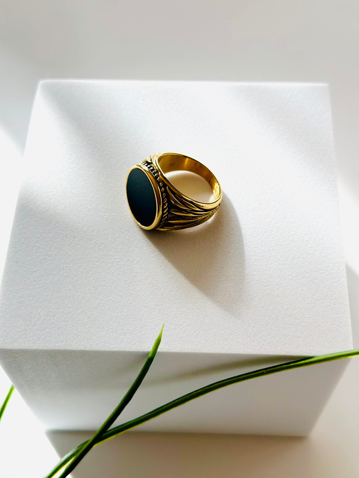 FOR HIM BLACK ONYX RING | ጥቁር