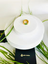 EMERALD GREEN TRIPLE LAYER RING