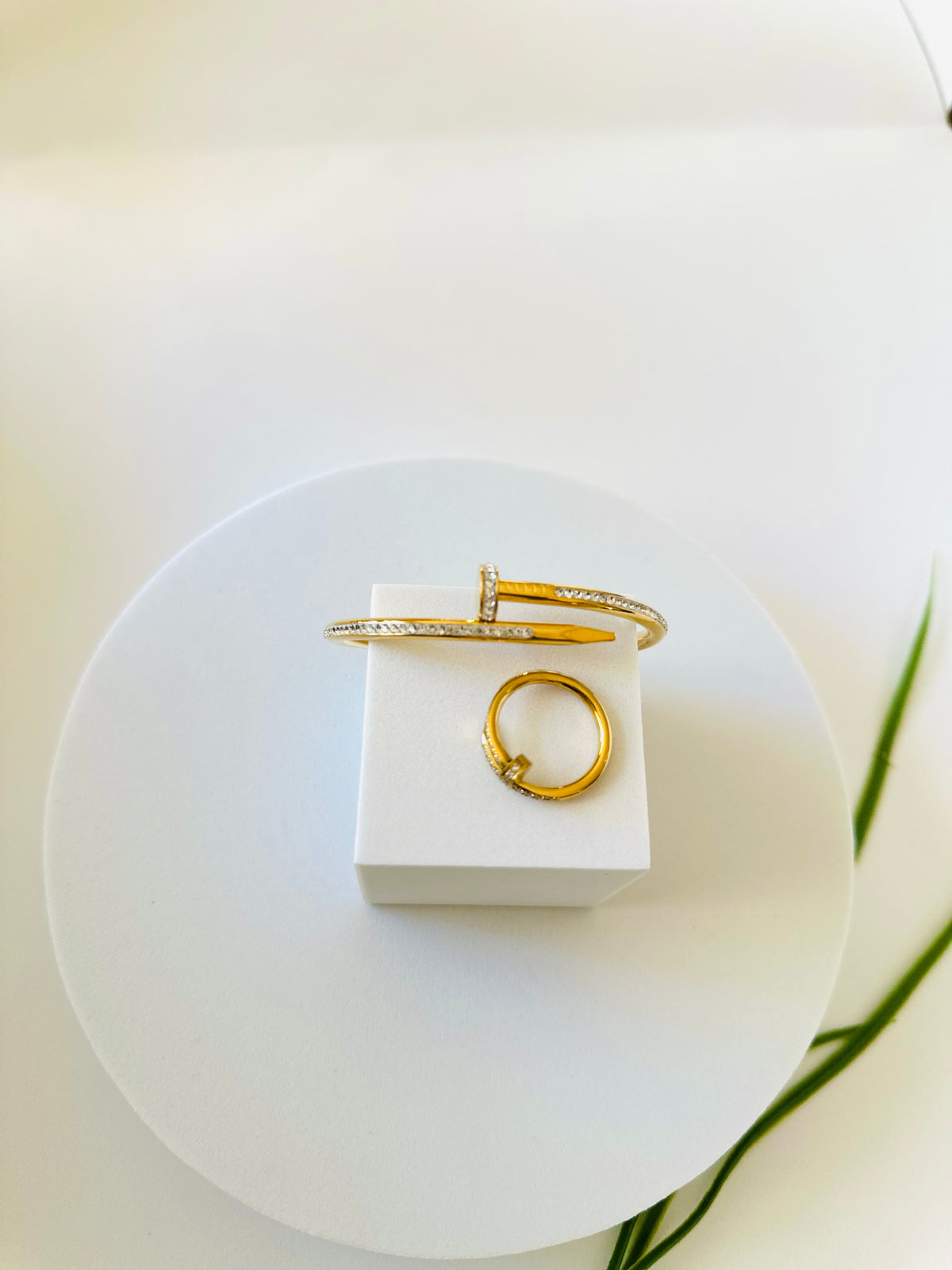 NAIL | ሚሰማር RING & BANGLE Set