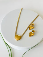 Heart | ልቤ Necklace and Earrings Set