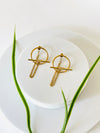 LEILA | ለይላ DUAL CIRCLE CHAIN EARRINGS