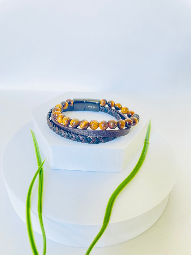 GERUM | ግሩም  MULTI LAYER MENS WRIST BRACELET