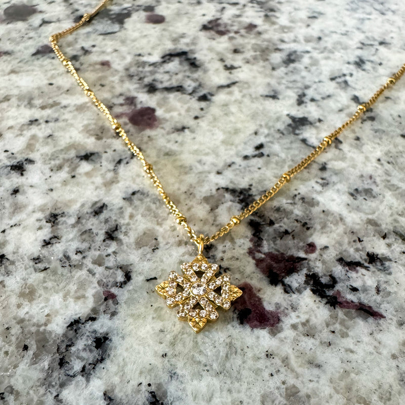 SMALL ENKU | እንቁ Meskel Cross Necklace