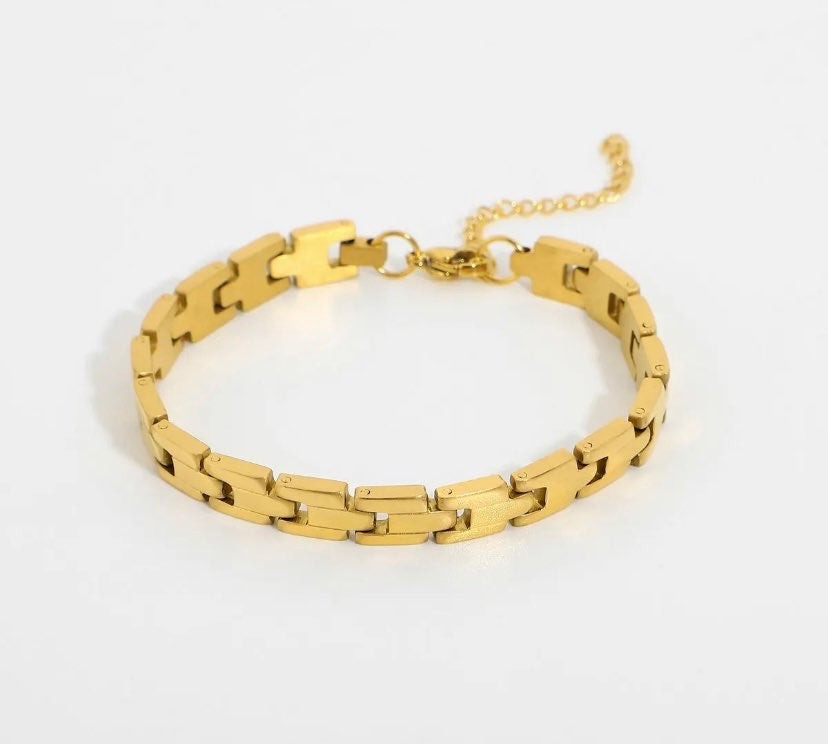 BUSHO BLOCK-LINK BRACELET