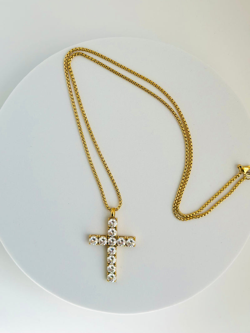 ENKU | እንቁ CROSS NECKLACE