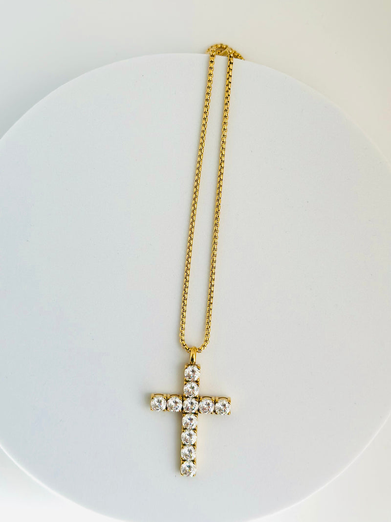 ENKU | እንቁ CROSS NECKLACE