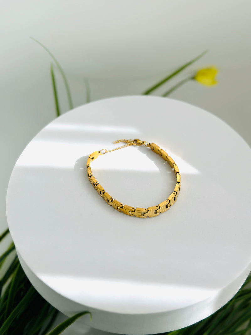 BUSHO BLOCK-LINK BRACELET