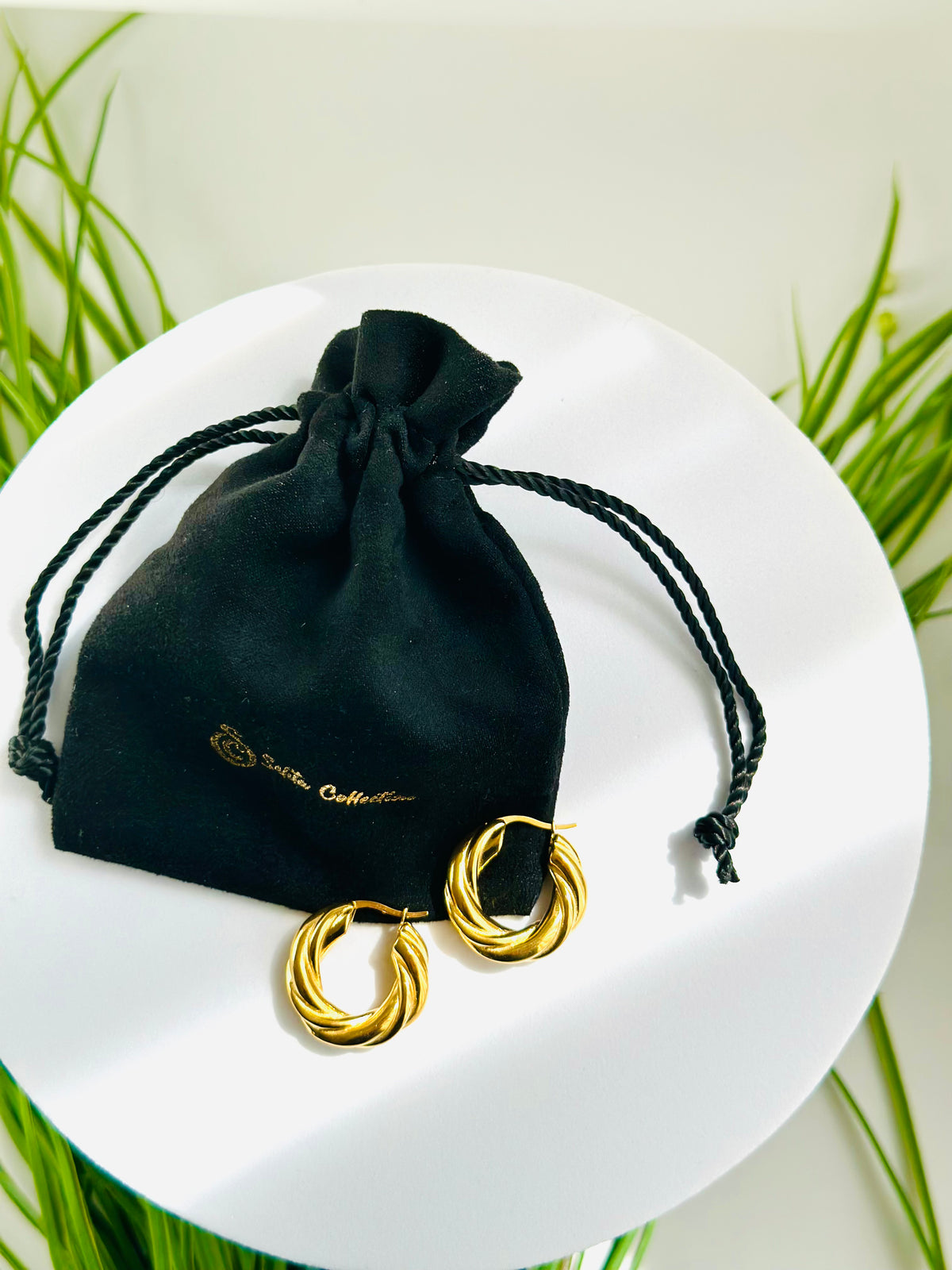 TIMEZI TWIST HOOPS (GOLD & SILVER)