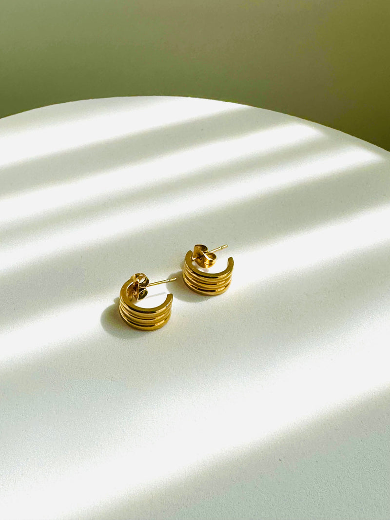 BITILE | ብጥሌ HUGGIE HOOPS (GOLD or SILVER)