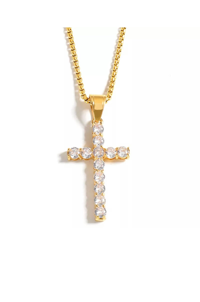 ENKU | እንቁ CROSS NECKLACE